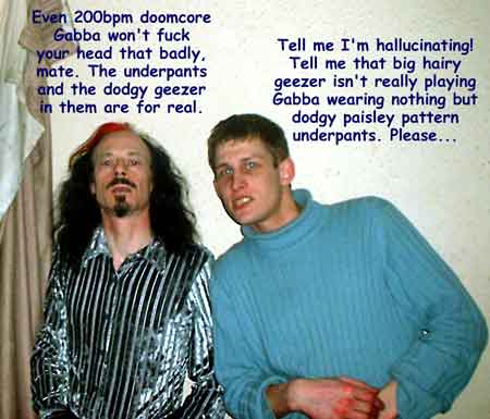 DJs Matt Handy and Sad Little Rook discuss underpants and Gabba